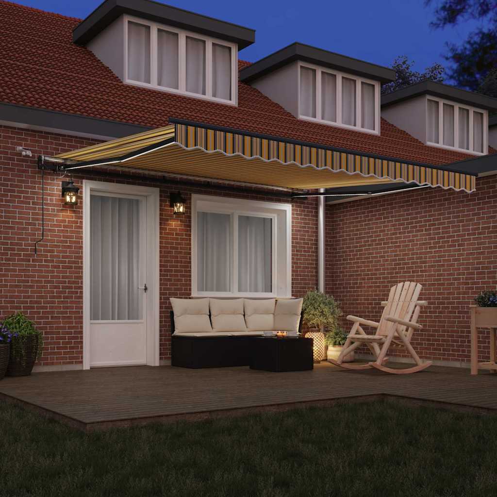 Toldo Retrátil com Multicolor 400 × 350 cm tecido