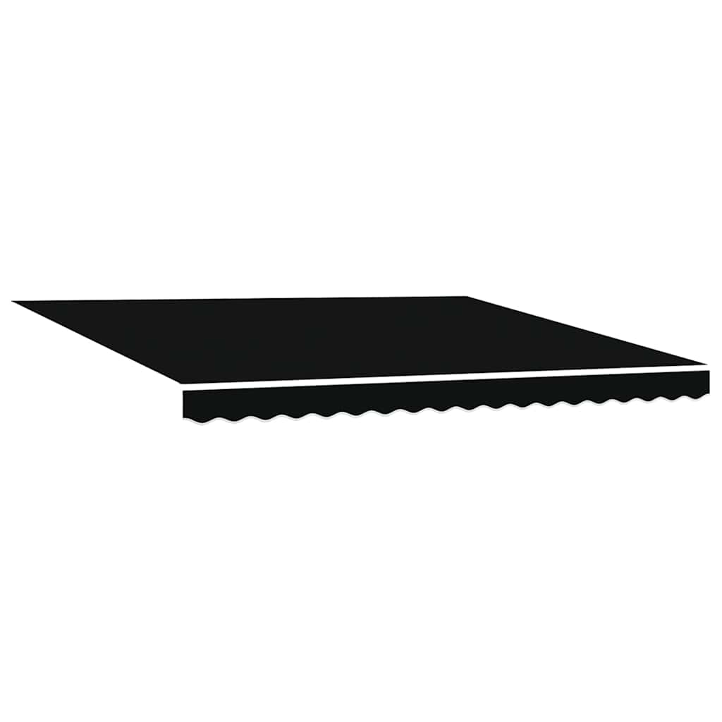Toldo Manual Preto 400 × 350 cm tecido
