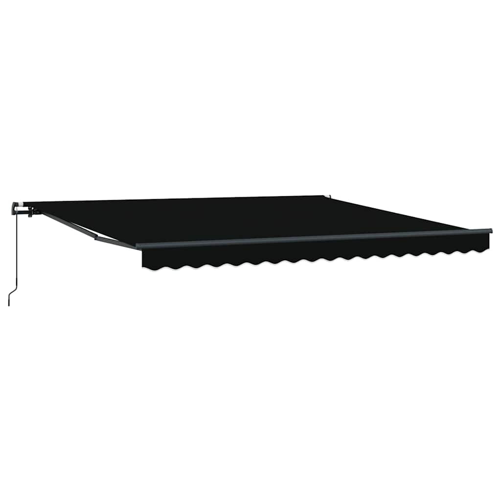 Toldo Manual Preto 400 × 350 cm tecido