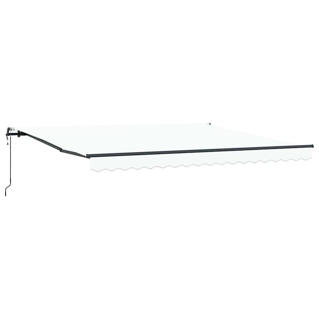 Toldo Retrátil Branco 400 ×350 cm tecido