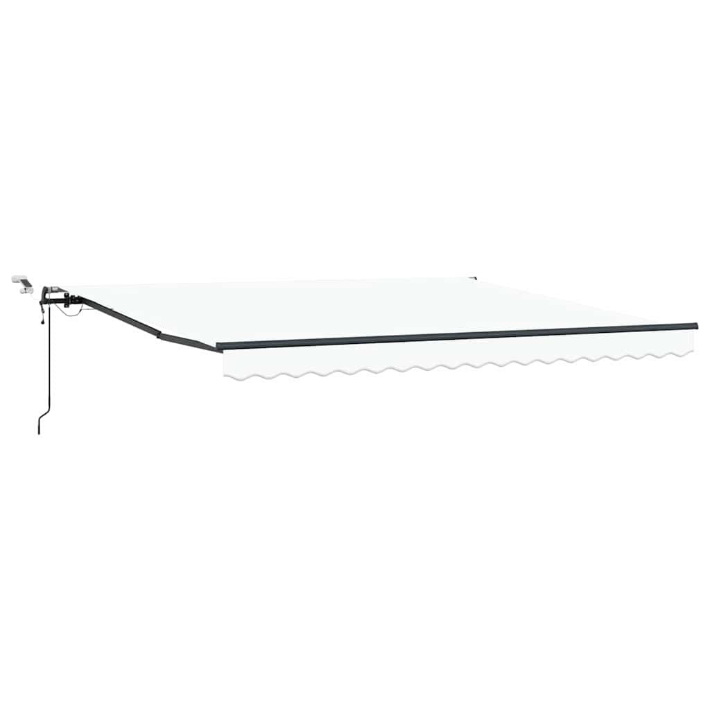 Toldo Retrátil com Branco 400 × 350 cm tecido