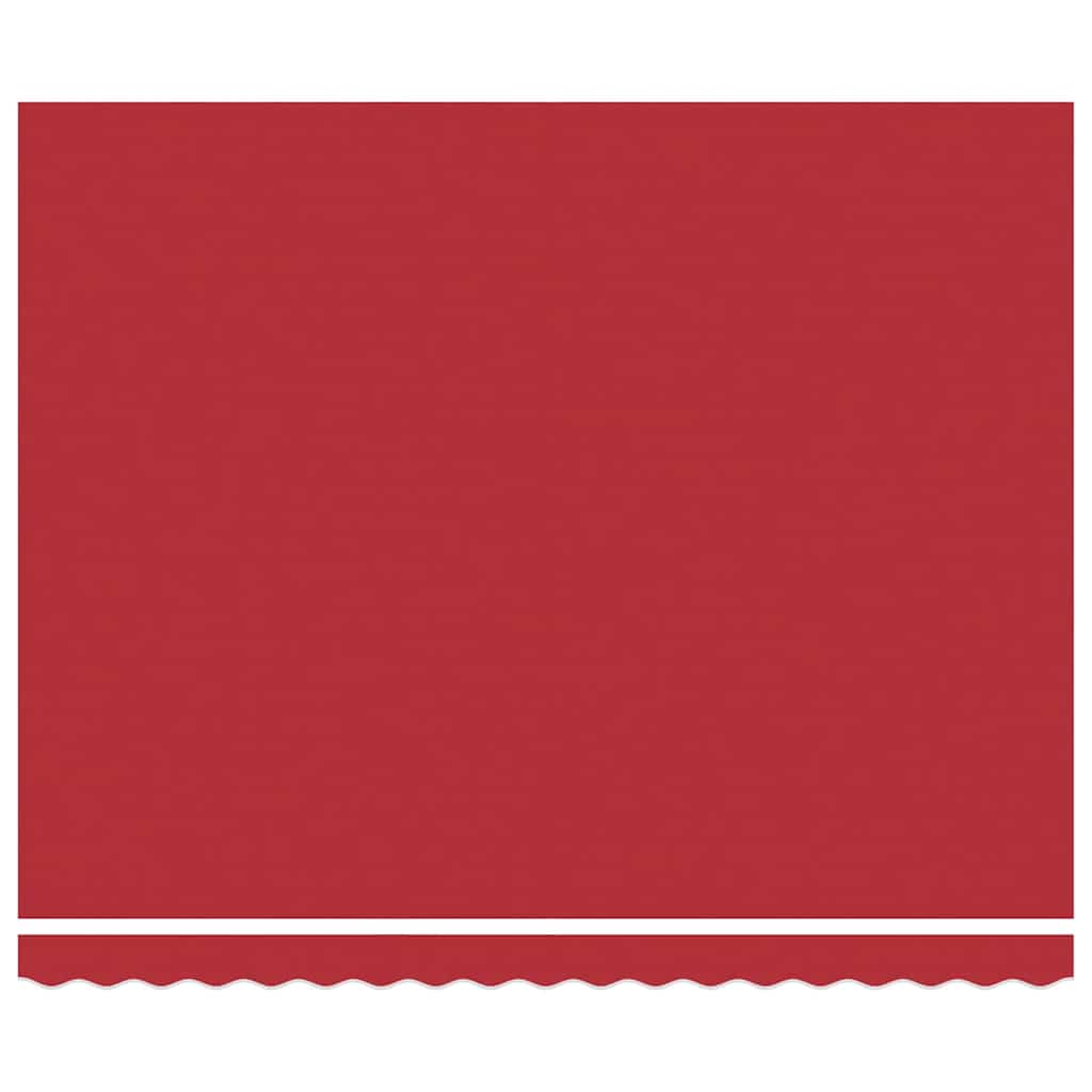 Toldo Retrátil com Manual Vermelho 400 ×350 cm tecido
