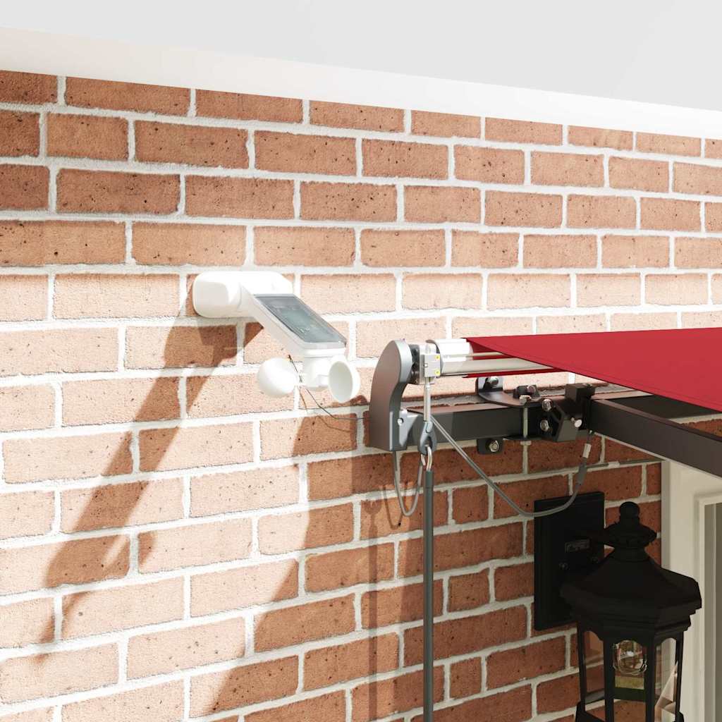 Toldo Retrátil com Vermelho 400 × 350 cm tecido