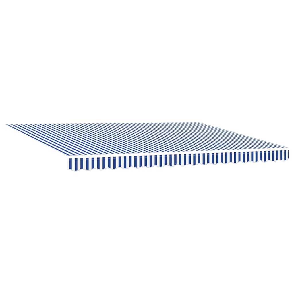 Toldo Retrátil Azul e branco 450 × 300 cm tecido