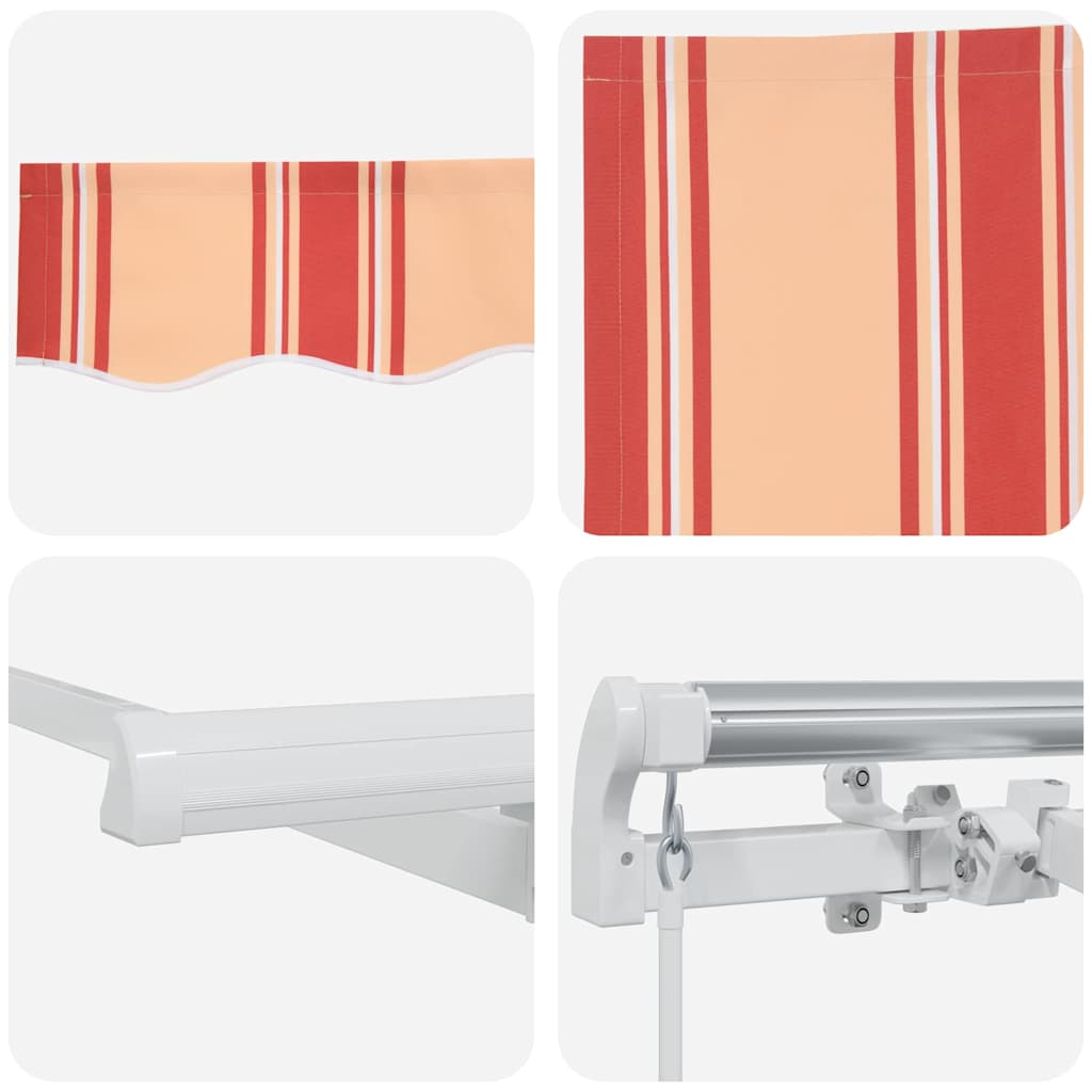 Toldo Retrátil amarelo e laranja 450 × 300 cm tecido