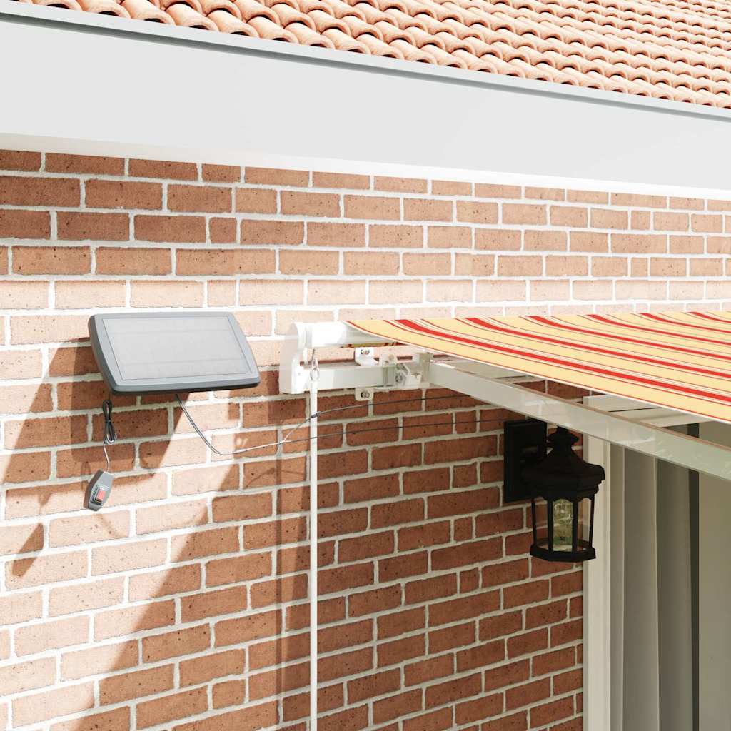 Toldo Retrátil com Manual amarelo e laranja 450 ×300 cm tecido