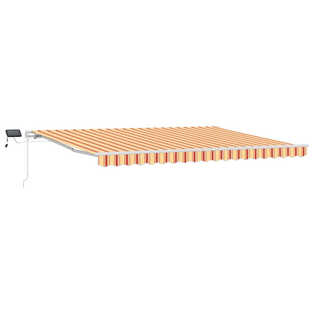 Toldo Retrátil com Manual amarelo e laranja 450 ×300 cm tecido