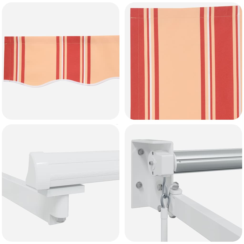 Toldo Retrátil amarelo e laranja 450 × 300 cm tecido