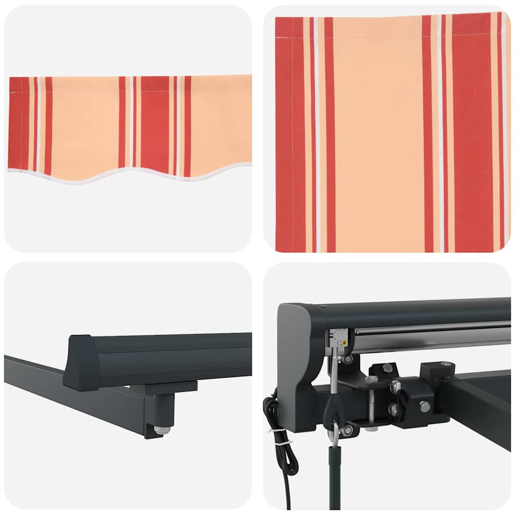 Toldo Retrátil Amarelo e Laranja 450x300 cm tecido