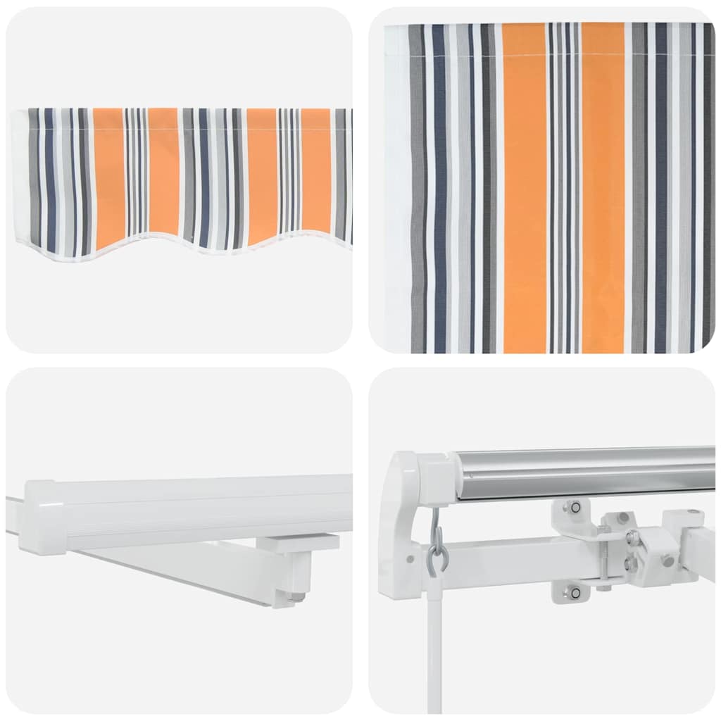 Toldo Retrátil com Manual Multicolor 450 ×300 cm tecido