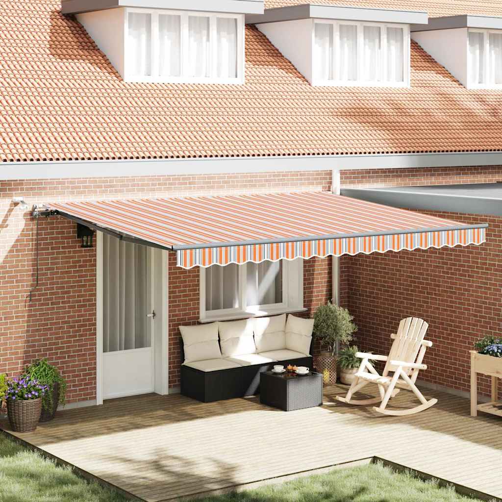 Toldo Retrátil com Multicolor 450 × 300 cm tecido