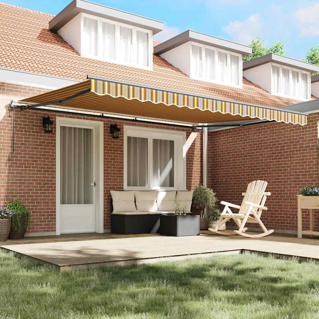 Toldo Retrátil Multicolor 450 ×300 cm tecido