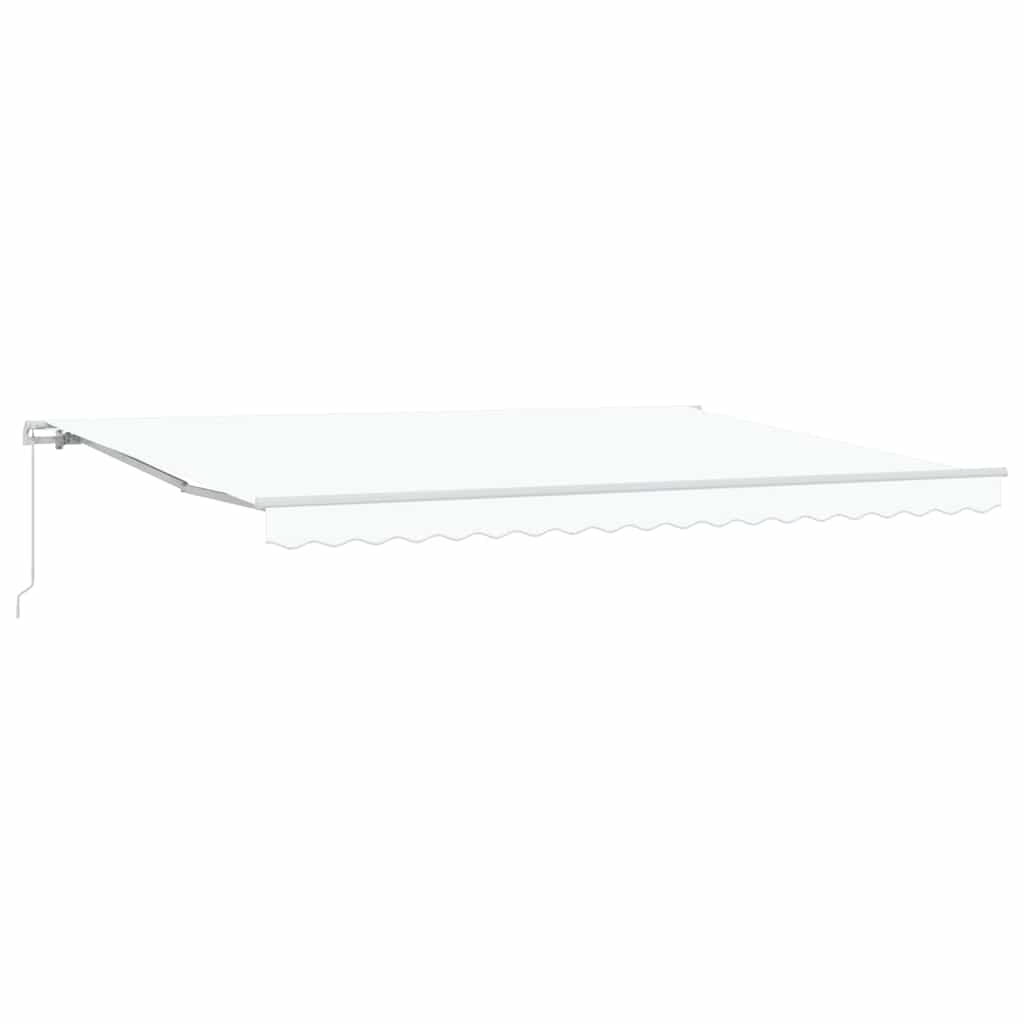Toldo Branco 4,5 × 3 m Poliéster e metal