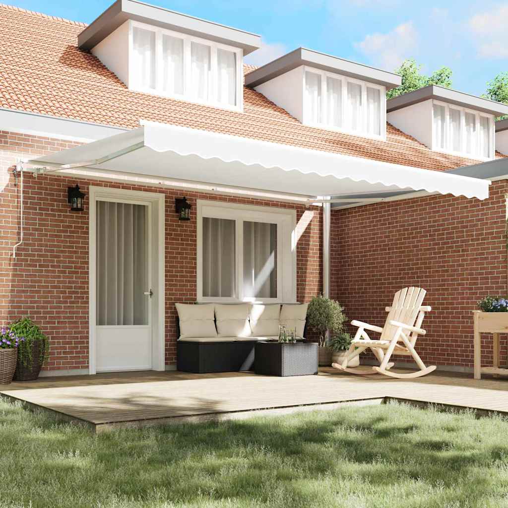 Toldo Retrátil 450 × 300 cm Branco