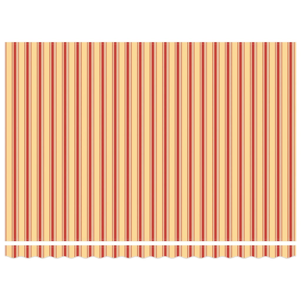Toldo Riscas amarelo e laranja 4,5 × 3,5 m Poliéster e metal