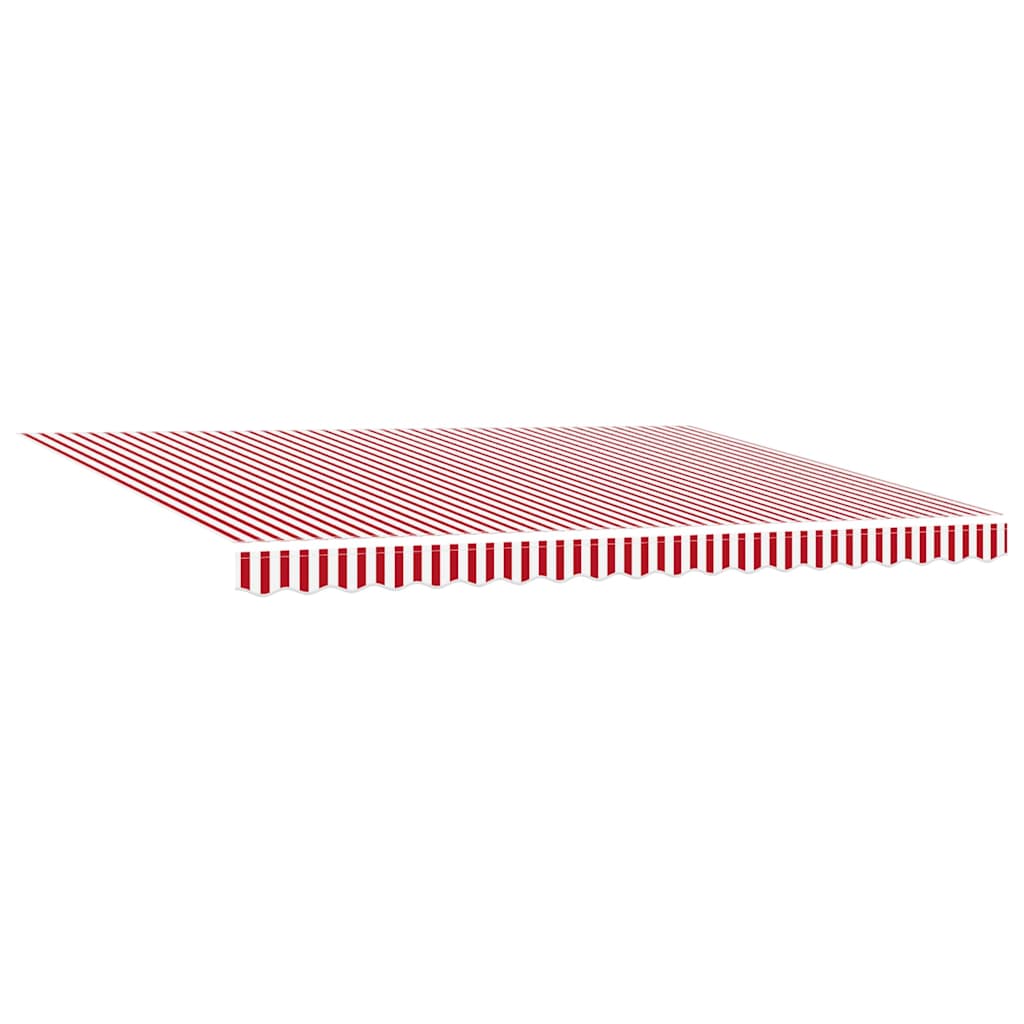 Toldo Retrátil 450 × 350 cm Vermelho e branco