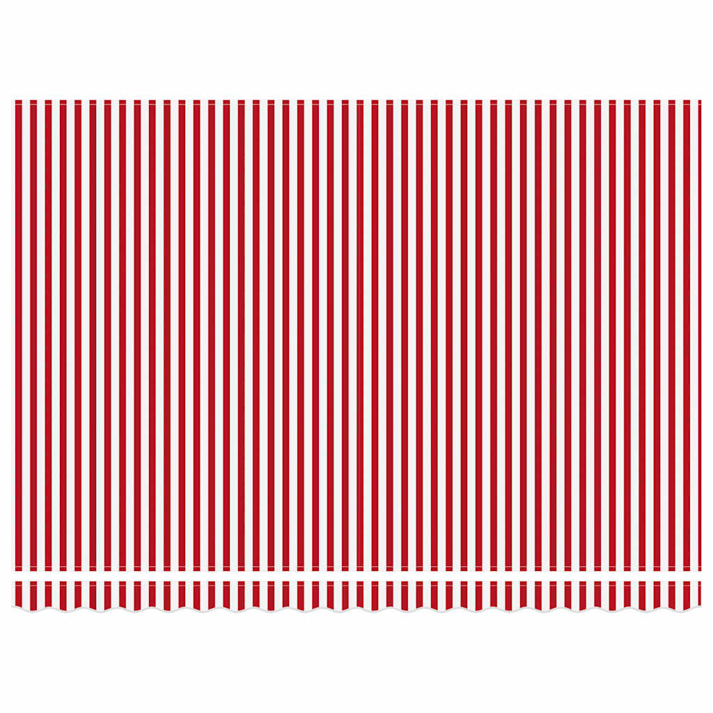 Toldo Retrátil 450 × 350 cm Vermelho e branco