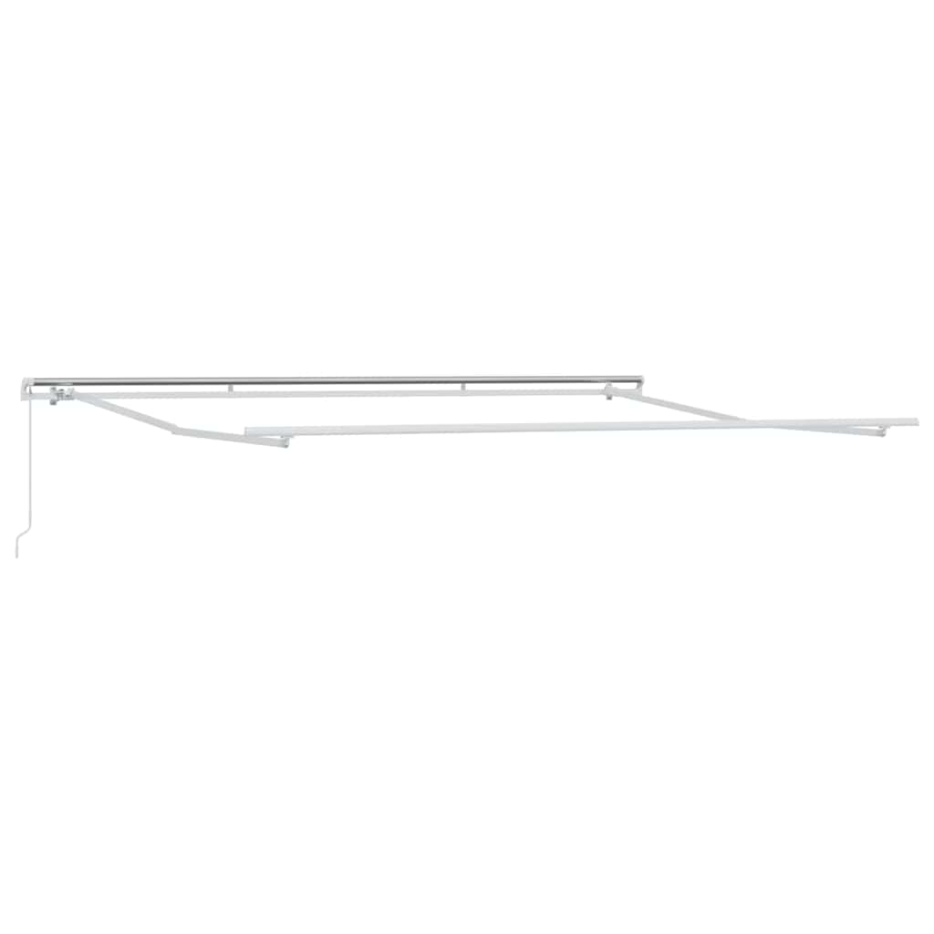 Toldo Retrátil Amarelo e Laranja 500 × 300 cm Tecido e Metal