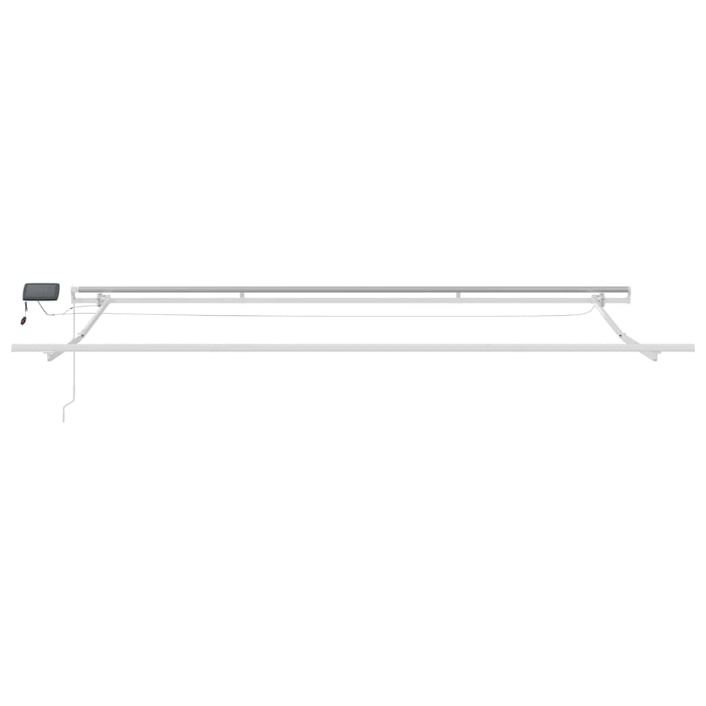 Toldo Retrátil com Manual Branco 500 ×300 cm tecido