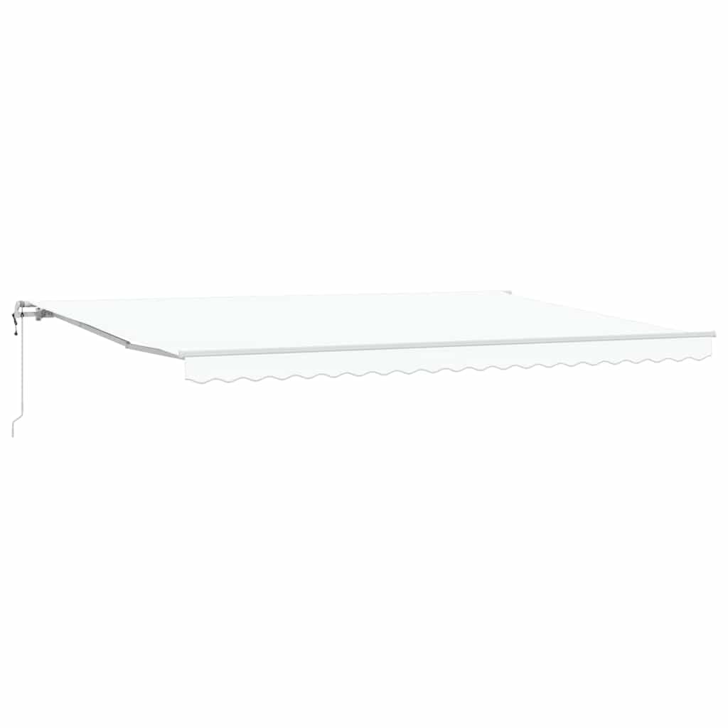 Toldo Retrátil 500 × 300 cm Branco