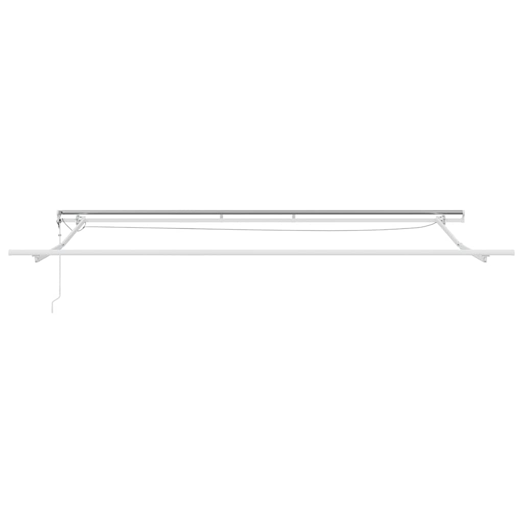Toldo Retrátil Branco 500 × 300 cm Tecido e Metal