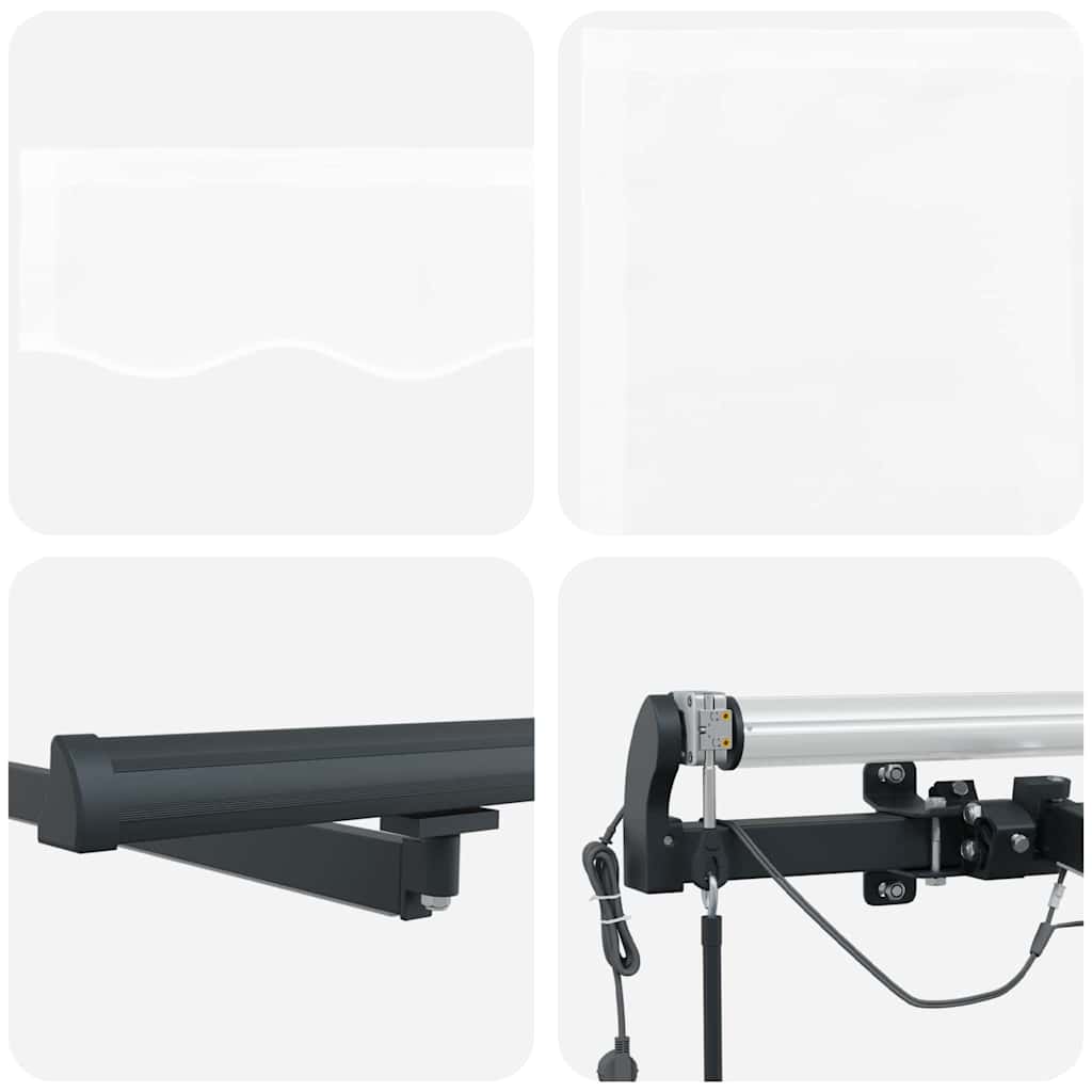 Toldo Retrátil com Branco 500 × 300 cm tecido