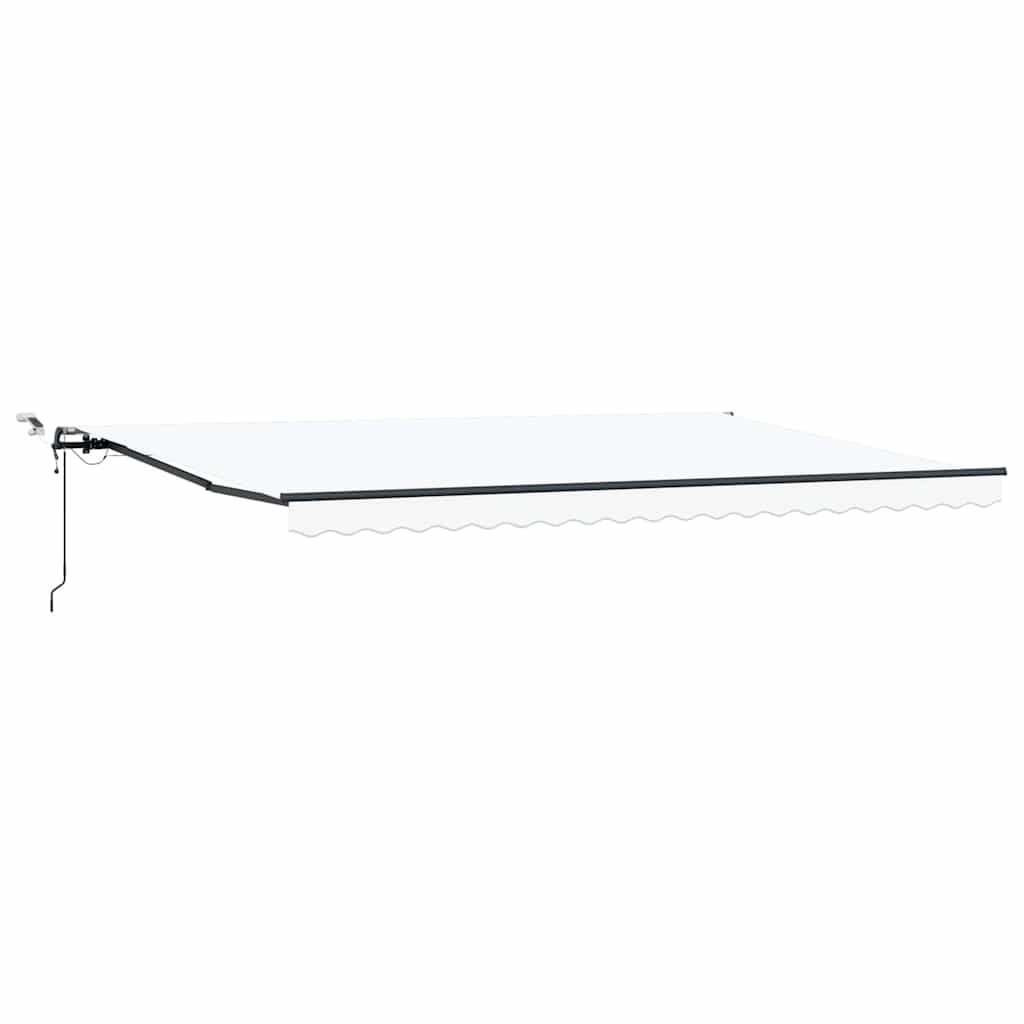 Toldo Retrátil com Branco 500 × 300 cm tecido