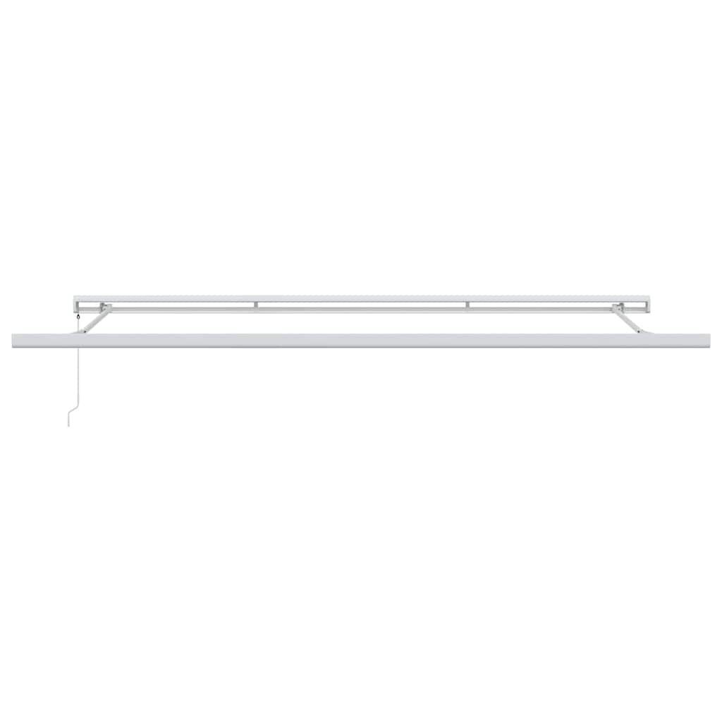 Toldo Retrátil Branco 500 ×300 cm Tecido e Metal