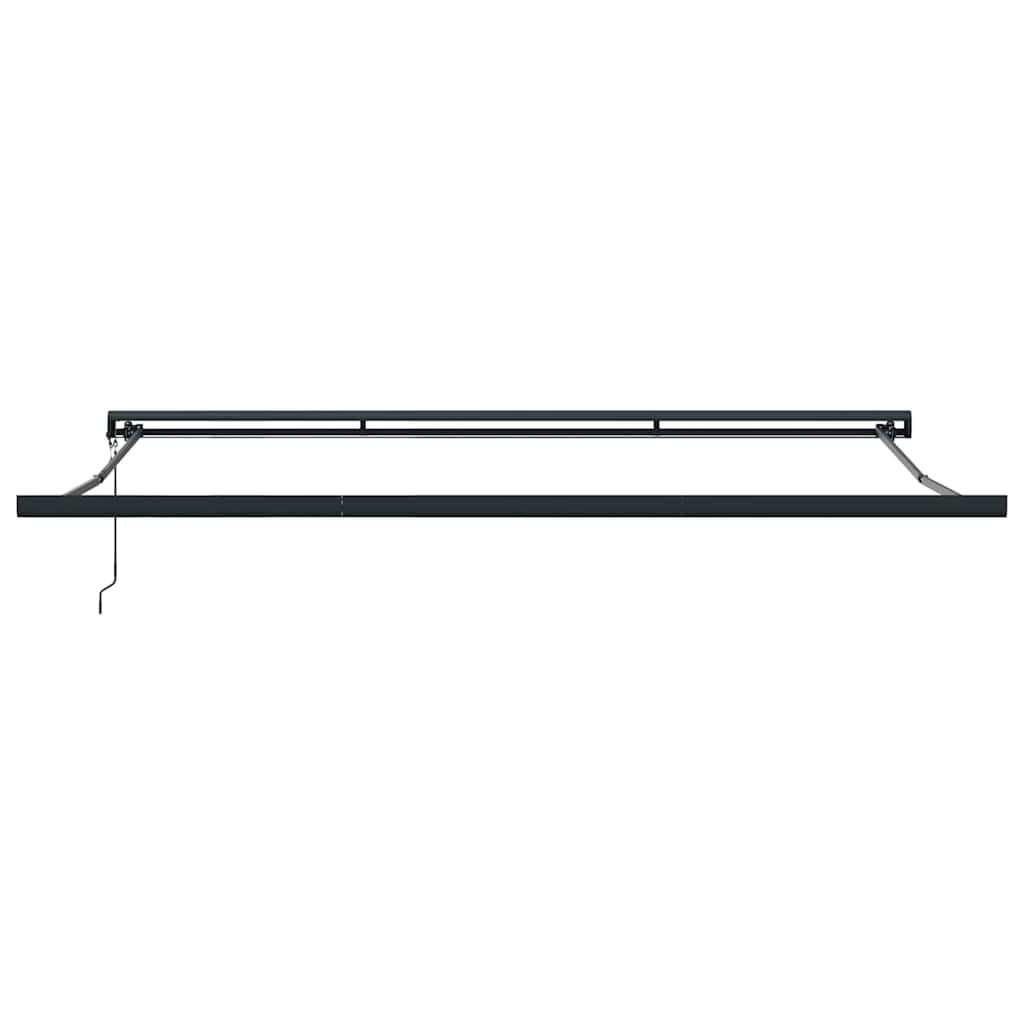 Toldo Retrátil Manual Branco 500 × 300 cm Tecido, Metal