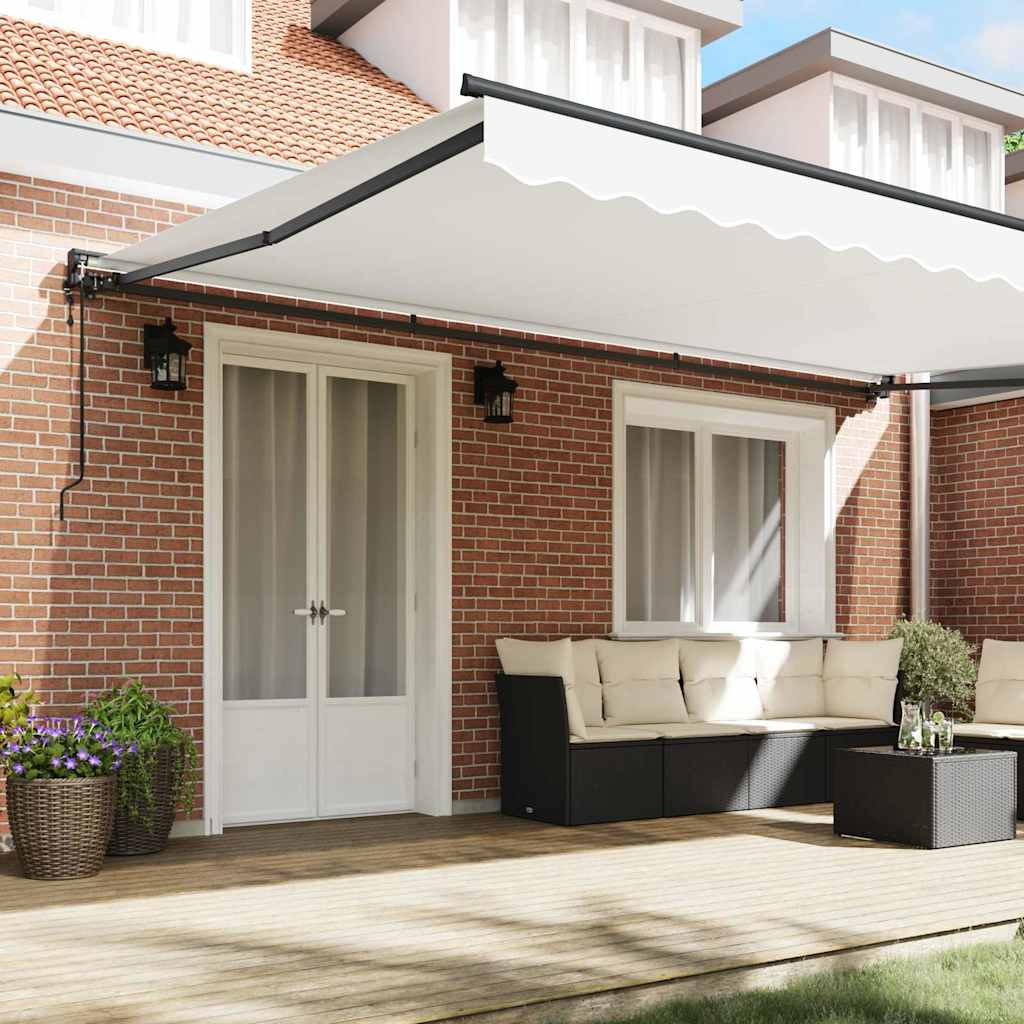 Toldo Retrátil Branco 500x300 cm tecido