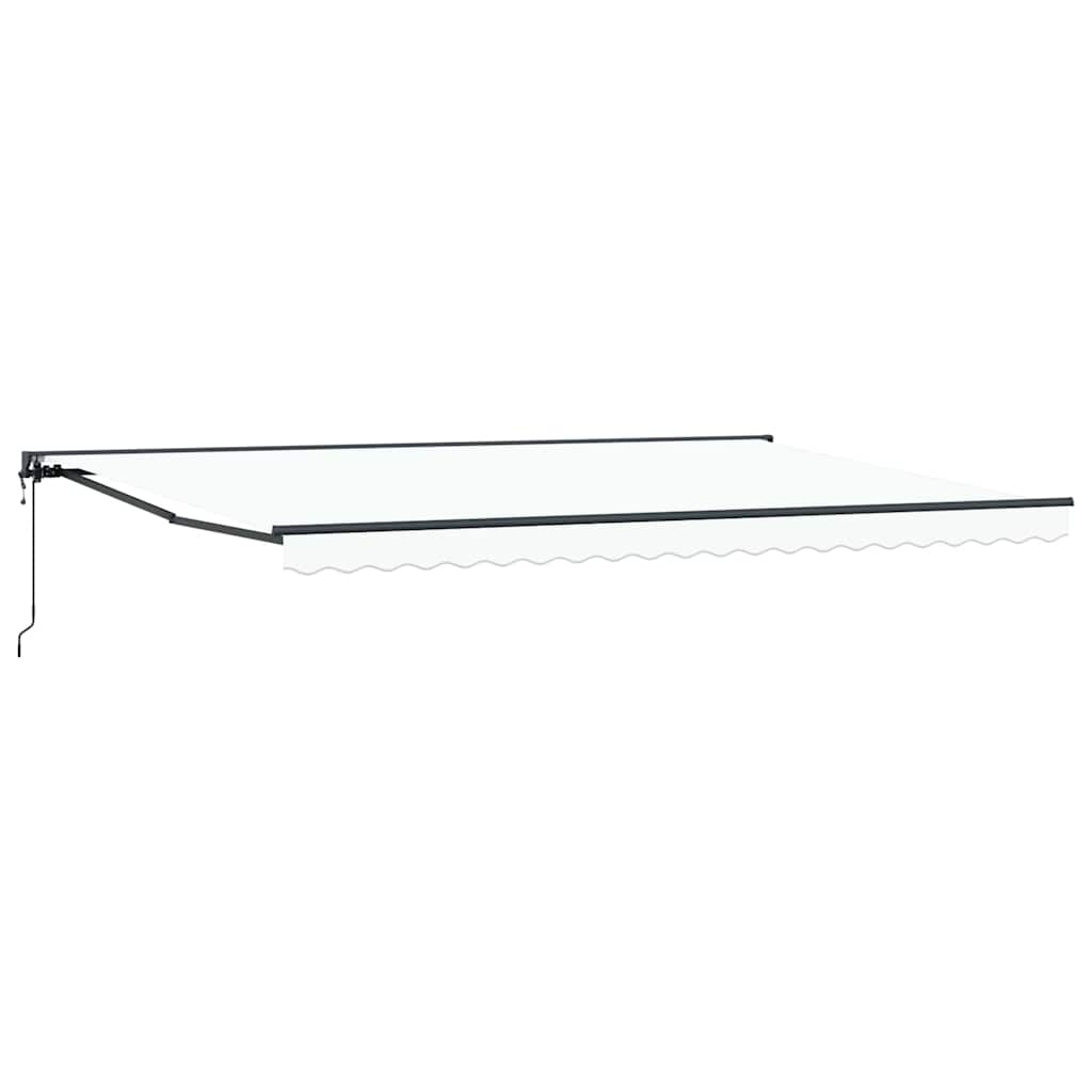 Toldo Retrátil Branco 500x300 cm tecido