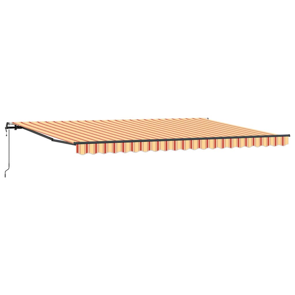 Toldo Retrátil amarelo e laranja 500 ×350 cm tecido