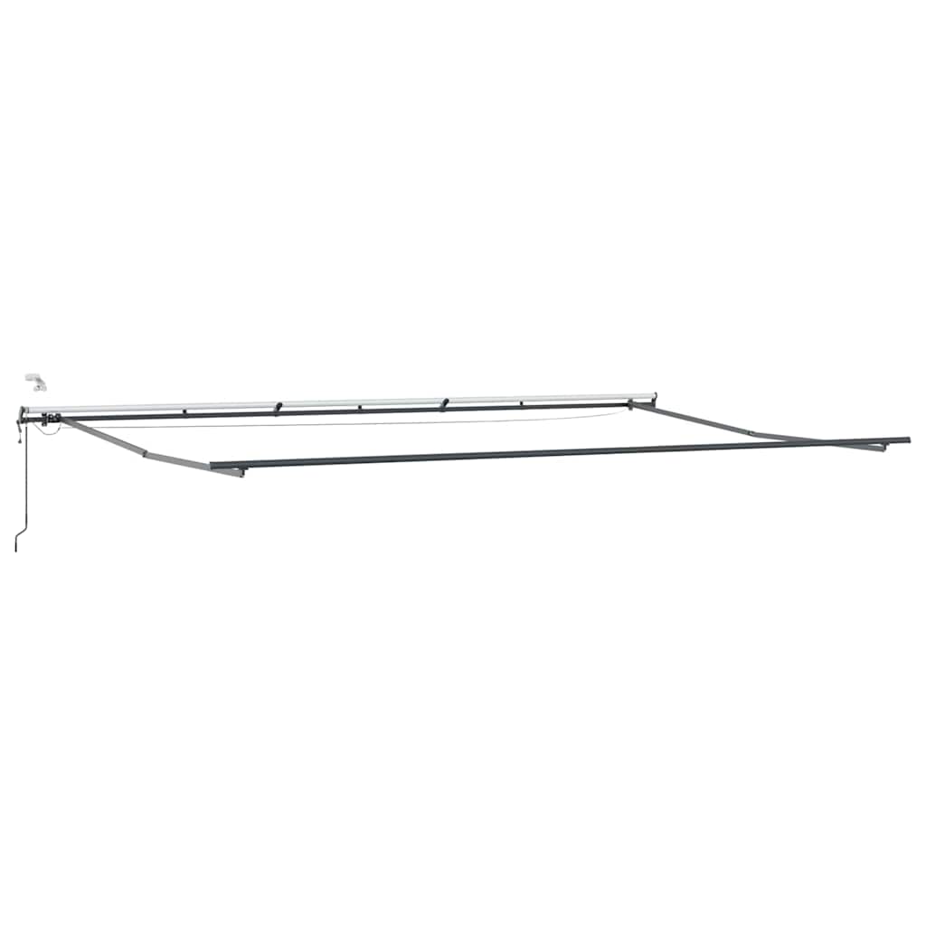 Toldo Retrátil com Vermelho e branco 600 × 300 cm tecido