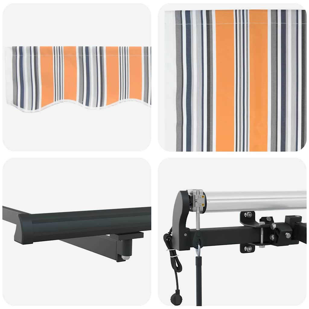Toldo Retrátil Multicolor 600 ×300 cm tecido