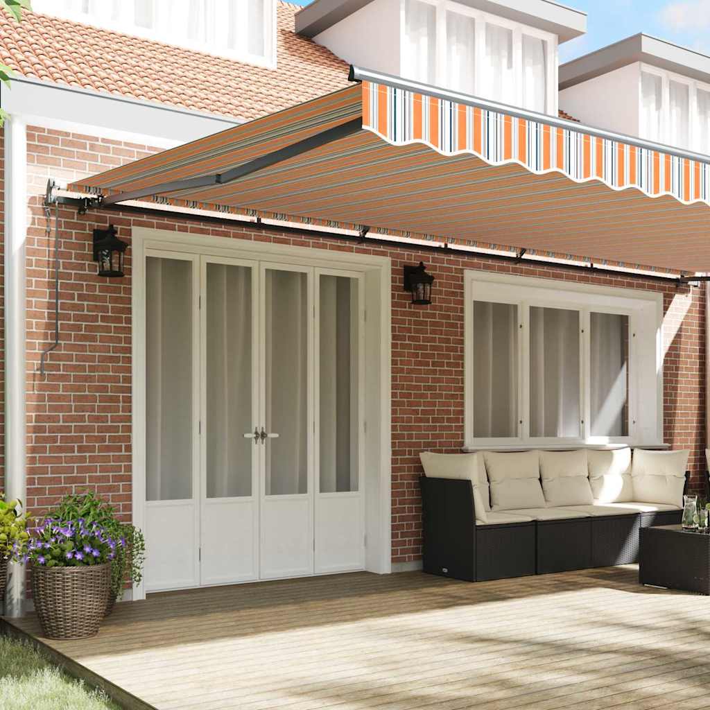 Toldo Retrátil Multicolor 600 ×300 cm tecido