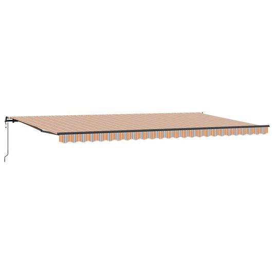 Toldo Retrátil Multicolor 600 × 300 cm Tecido e Alumínio