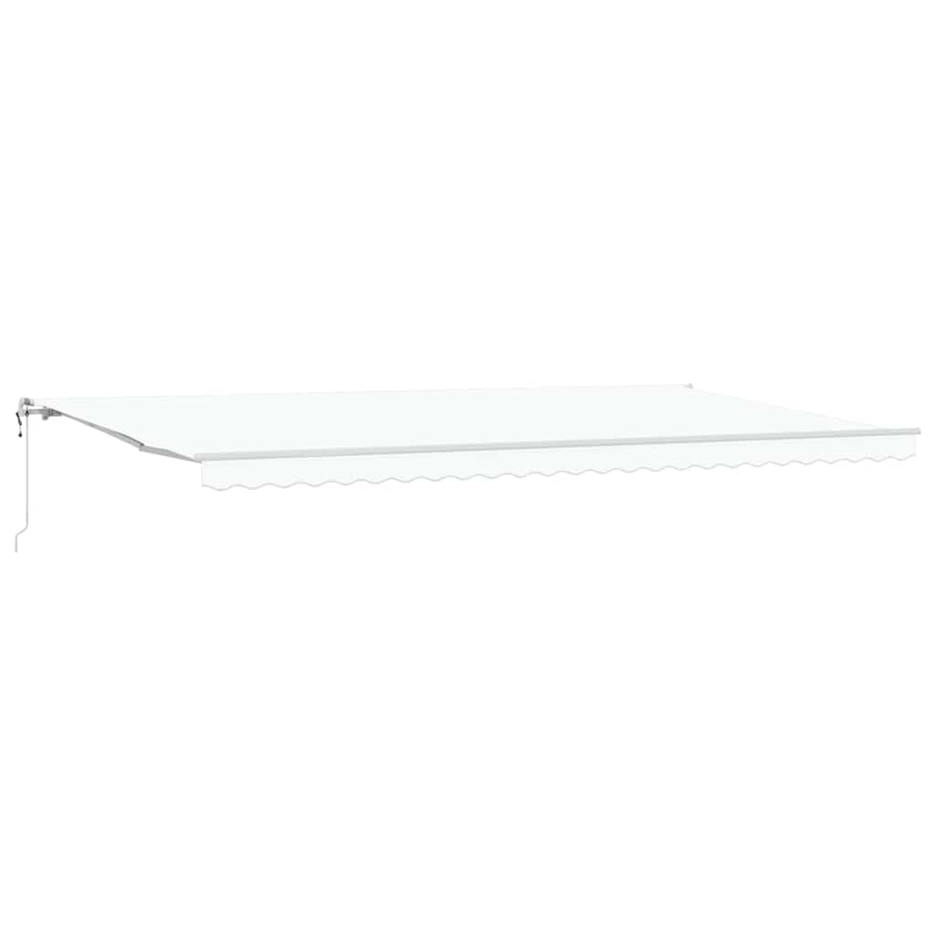 Toldo Retrátil 600 × 300 cm Branco