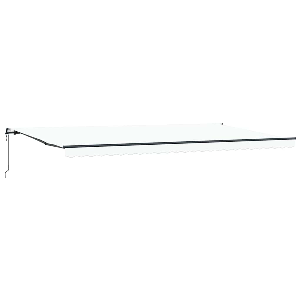 Toldo Retrátil Branco 600 ×300 cm tecido