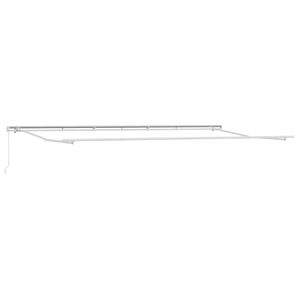 Toldo Retrátil Manual Vermelho 600 × 350 cm Poliéster e Metal