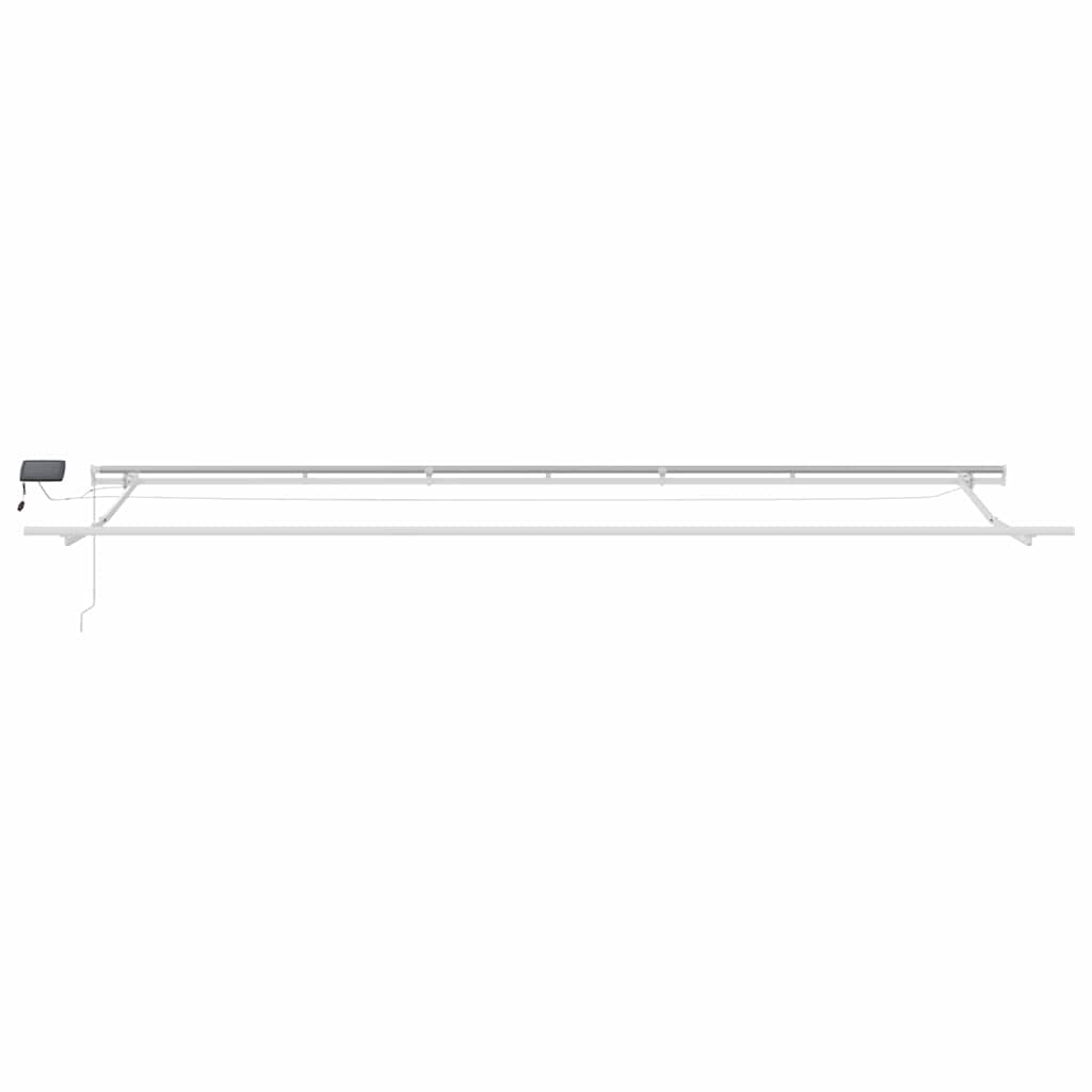 Toldo Retrátil com Manual Vermelho 600 ×350 cm tecido
