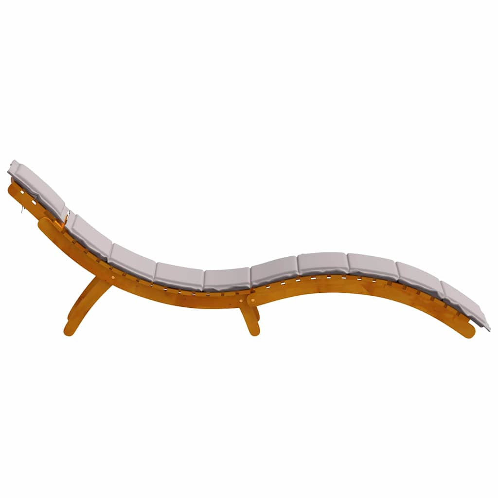 Espreguiçadeira 2 pcs Cinzento-acastanhado 184 x 55 x 64cm
