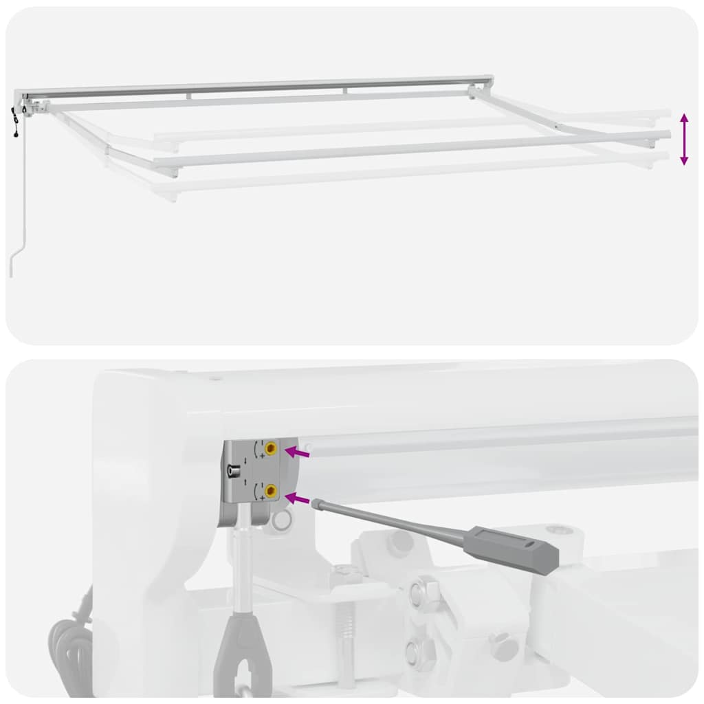 Estrutura de Toldo Branco 3.5 x 2 m
