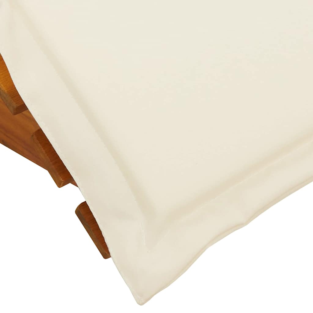 Espreguiçadeira com almofada 2 pcs Castanho 60 x 154 x 74cm
