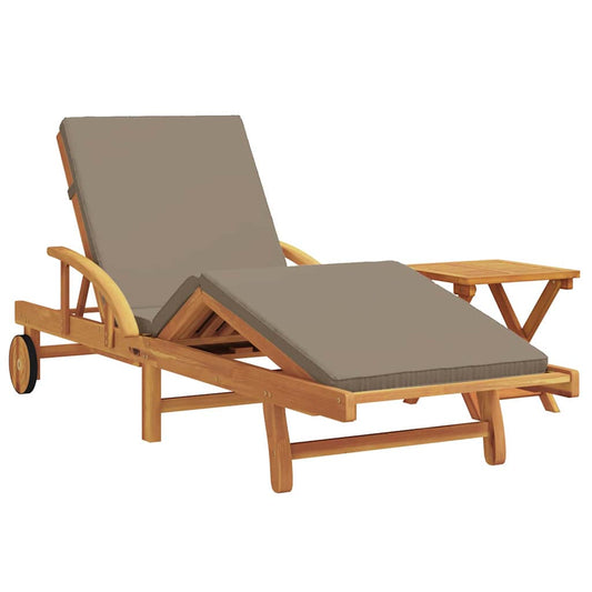 Espreguiçadeira 2 pcs Cinzento-acastanhado 40 x 40 x 40cm