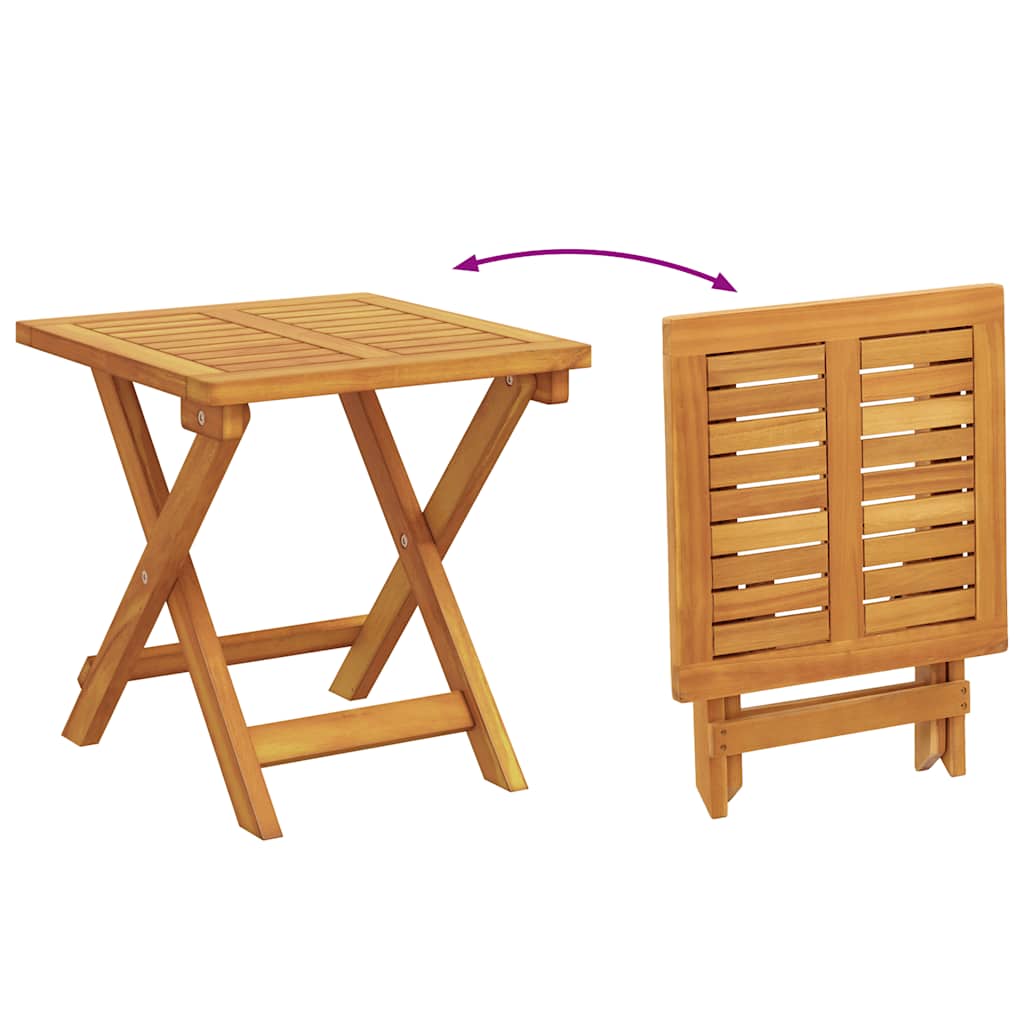 Espreguiçadeiras 2 pcs com mesa madeira de acácia maciça