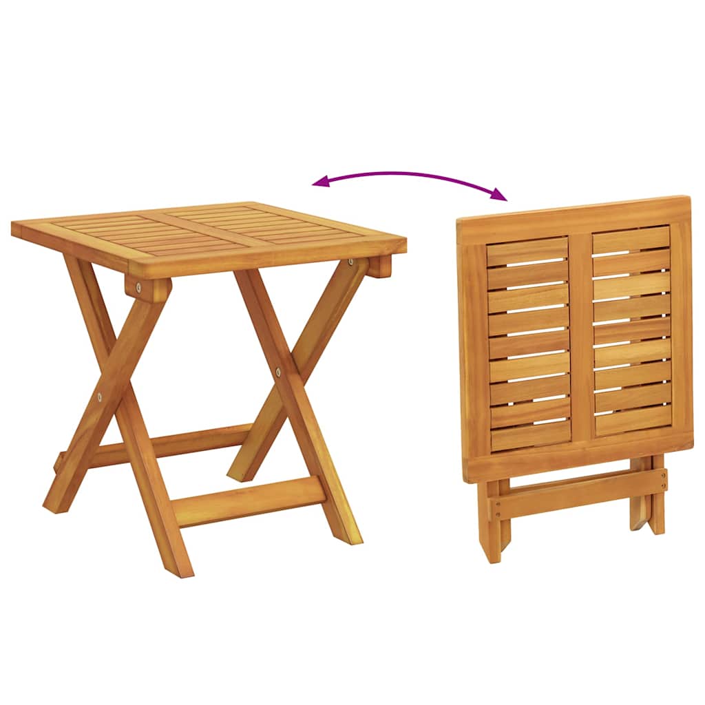 Espreguiçadeira com almofada 3 pcs Castanho 40 x 40 x 40cm