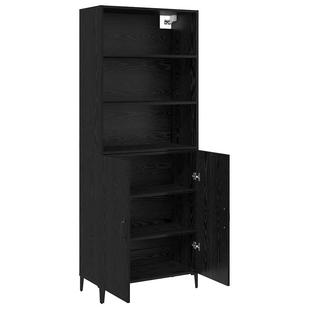 Buffet 2 pcs Carvalho Preto Madeira processada