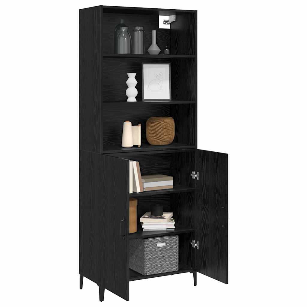 Buffet 2 pcs Carvalho Preto Madeira processada
