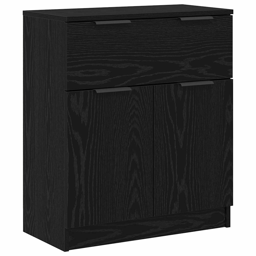 Buffet 3 pcs Carvalho preto 60 x 30 x 70 cm Madeira processada