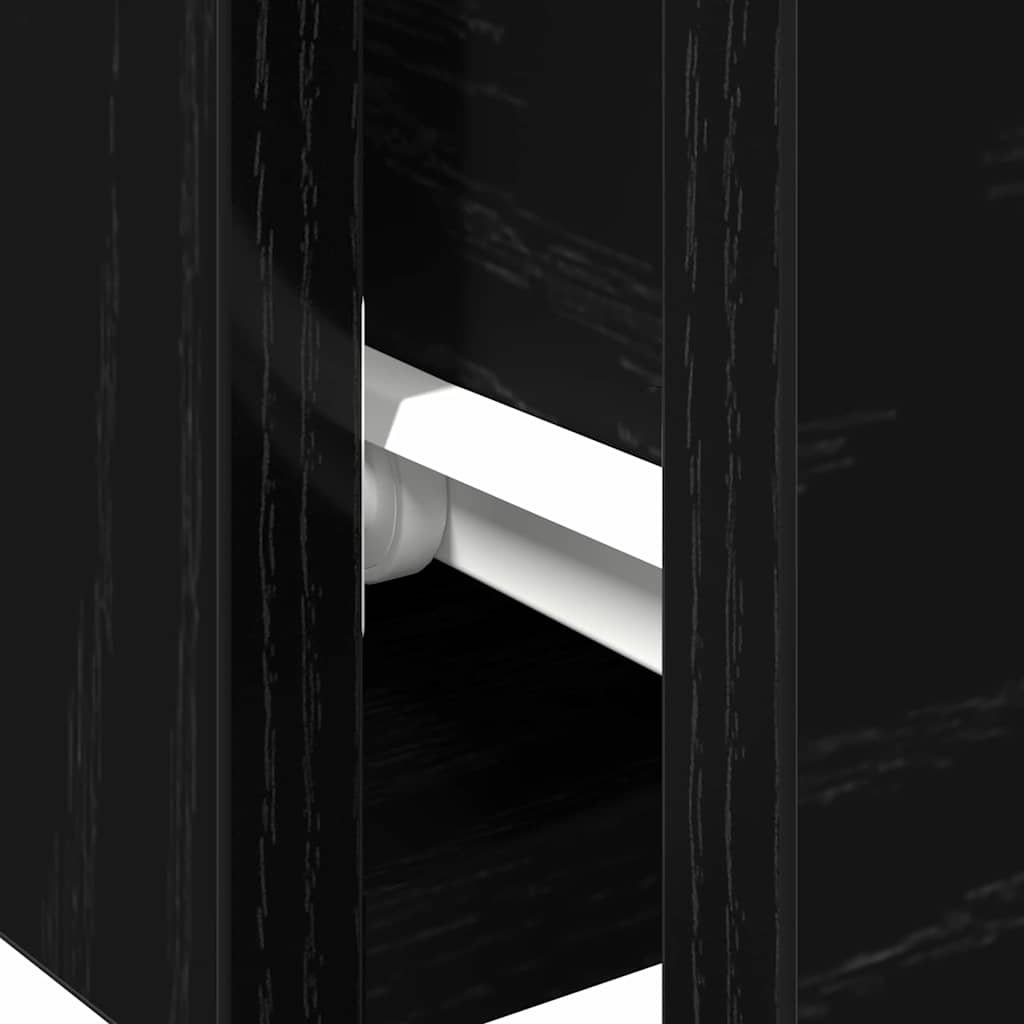 Armário de Parede 2 pcs Carvalho preto 68 x 30 x 20 cm